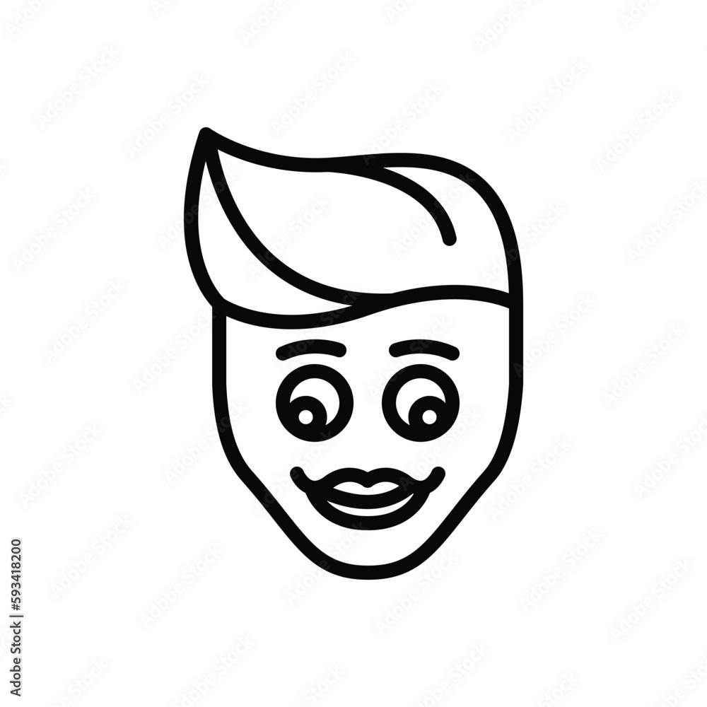 Black line icon for briefly Black line icon for briefly