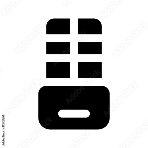chocolate glyph icon