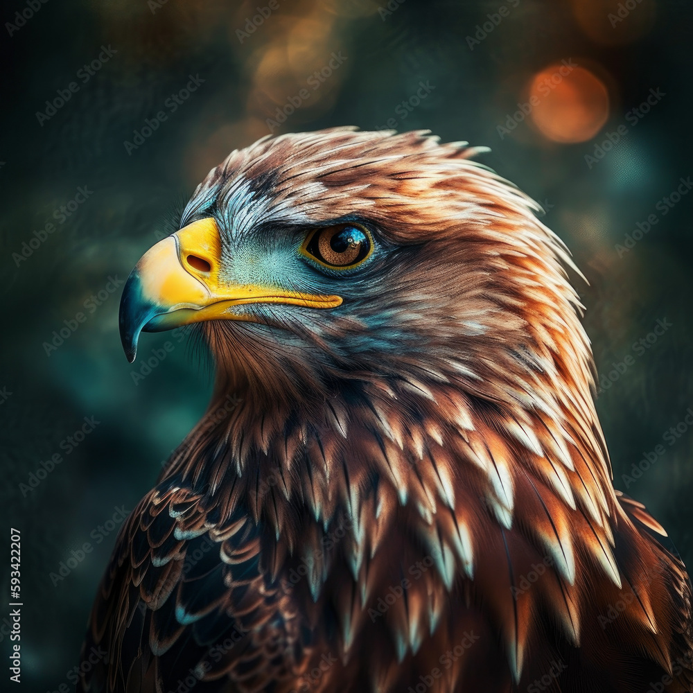 Naklejka premium portrait of a eagle