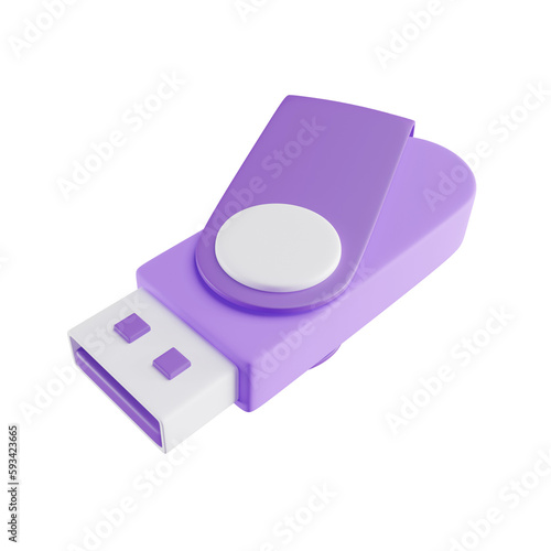 Vászonkép usb 3d icon