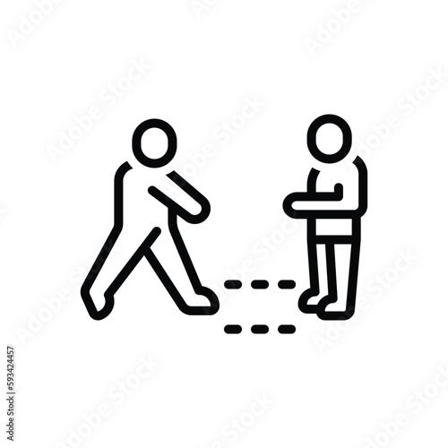 Black line icon for came 
