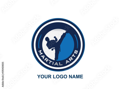 Martial art logo concept.