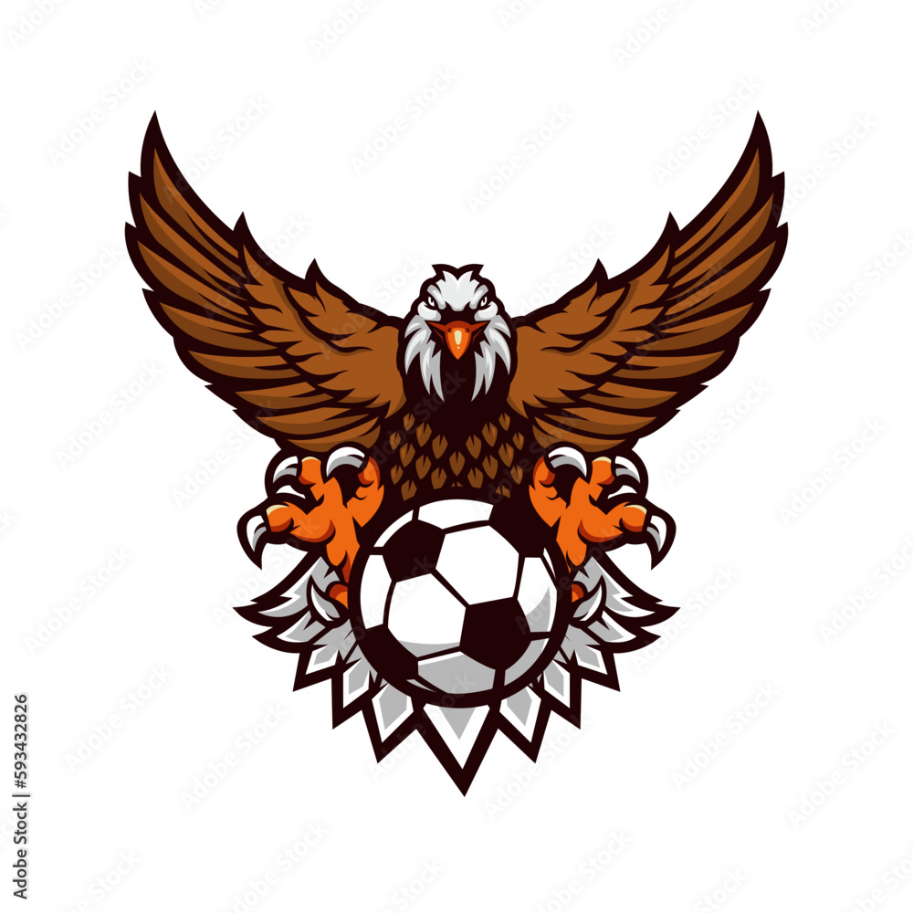 Fototapeta premium Eagle sport mascot logo design