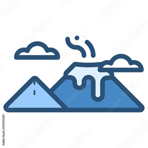 volcano eruption icon