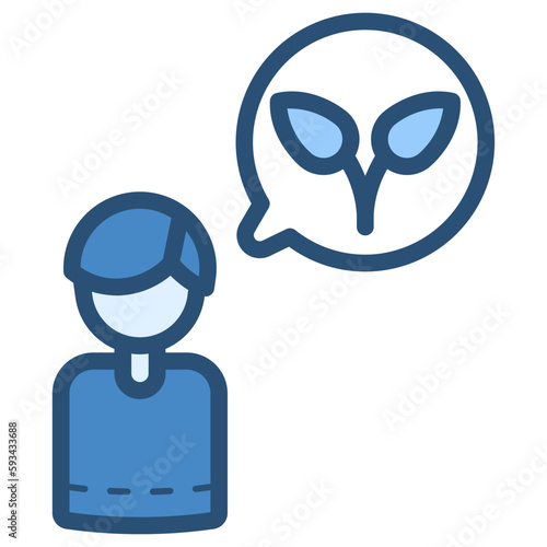 green lifestyle icon