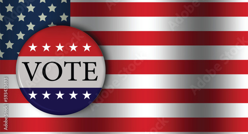 presidential election 2024 or midterm elections 2023 poster with copy space