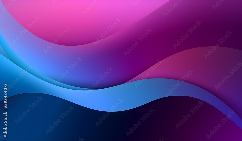 gradient purple, blue wavy dynamic abstract background. Generative AI