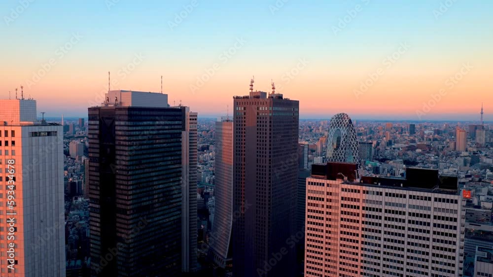 Skyscrapers in Shinjuku, Tokyo, Japan at twilight Skyscrapers in Shinjuku, Tokyo, Japan at twilight