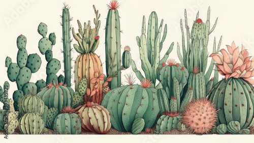 illustration cartoon cactus