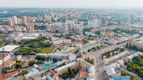 Ryazan, Russia. General panorama of the city. Historic District - Old Town, Aerial View