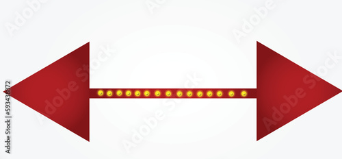 Two way arrow, Double arrows vector