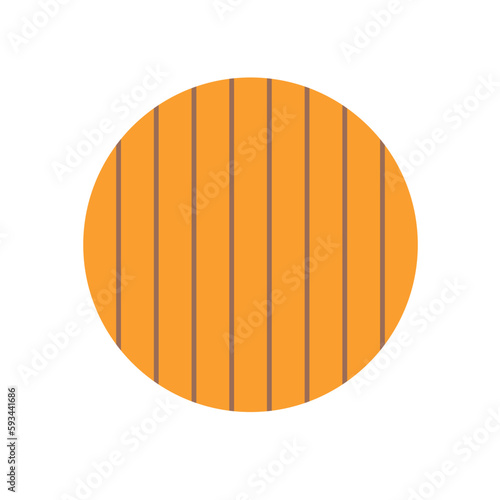 Log wood or timber vector icon. Include sawing method, live sawn pattern for process in mill, sawmill industry. Material from nature sawn to lumber, board or plank for woodworking, construction.