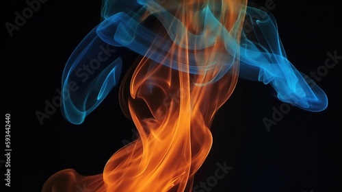 neon volcanic lava with fire and smoke on the water, glowing effect for music videos and vj background, festival background with heavy glow