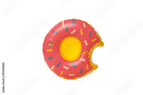 Rubber ring donut isolated on white background