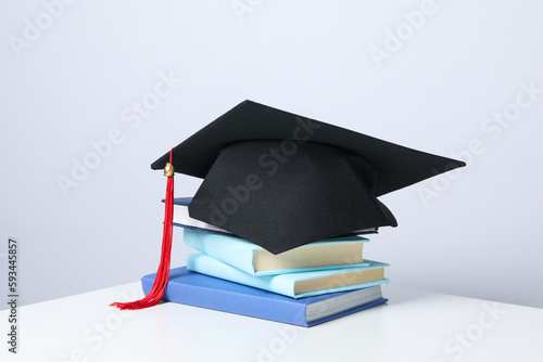 Graduation in high school and university concept