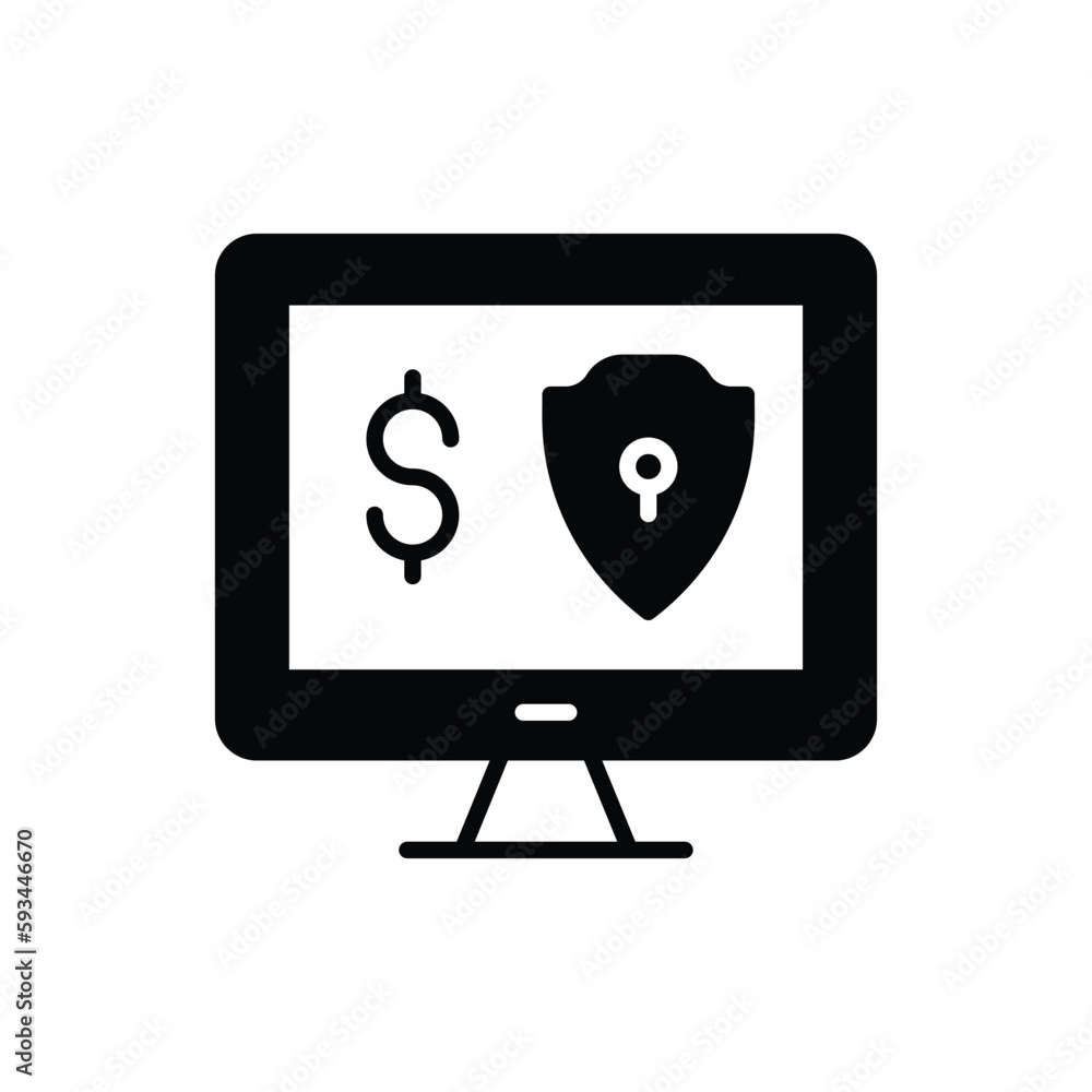 Finance Security icon vector stock. Finance Security icon vector stock.