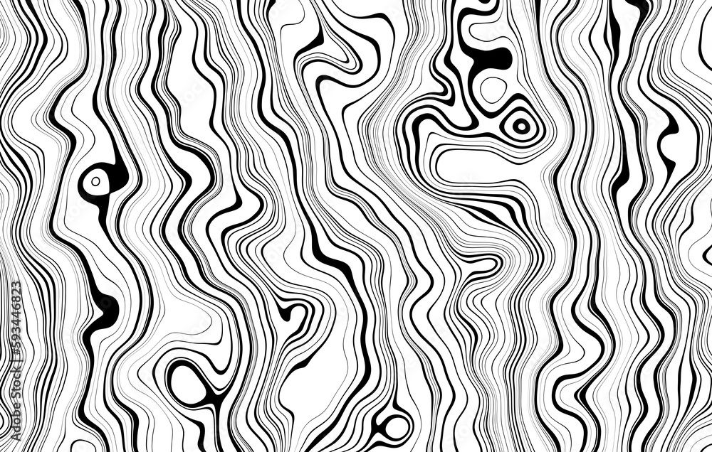 Abstract background with stripes or curves. Relief map