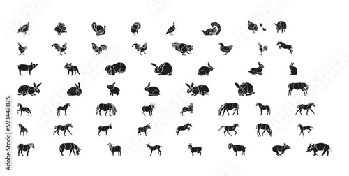 Creative New silhouettes of animals © Ally7