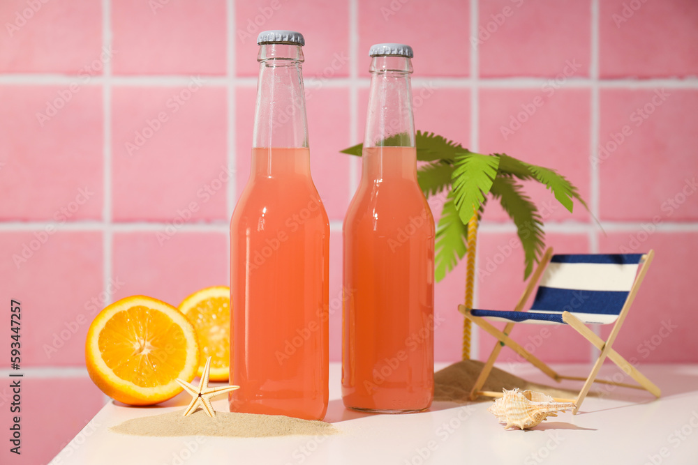 Drinks, fresh summer drink for refreshing, summer vibes concept Drinks, fresh summer drink for refreshing, summer vibes concept