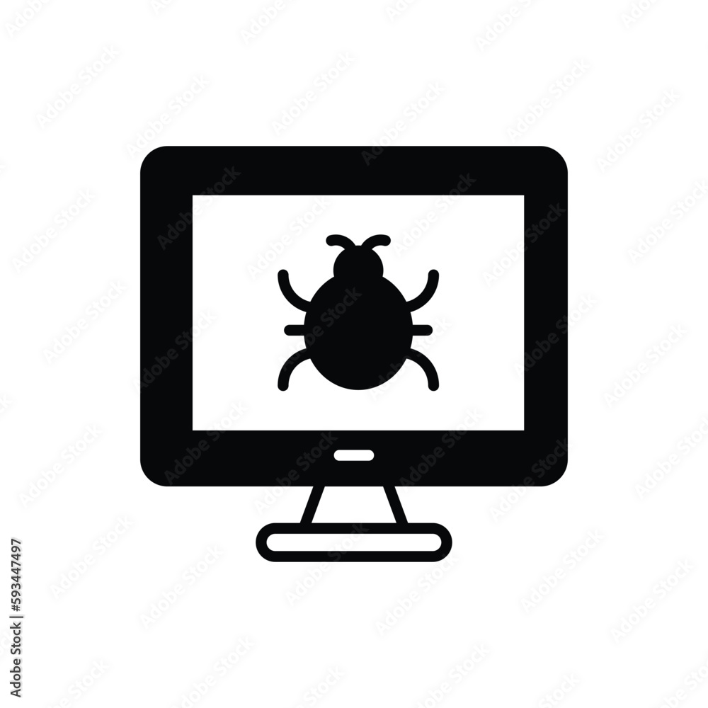 Anti Virus icon vector stock.