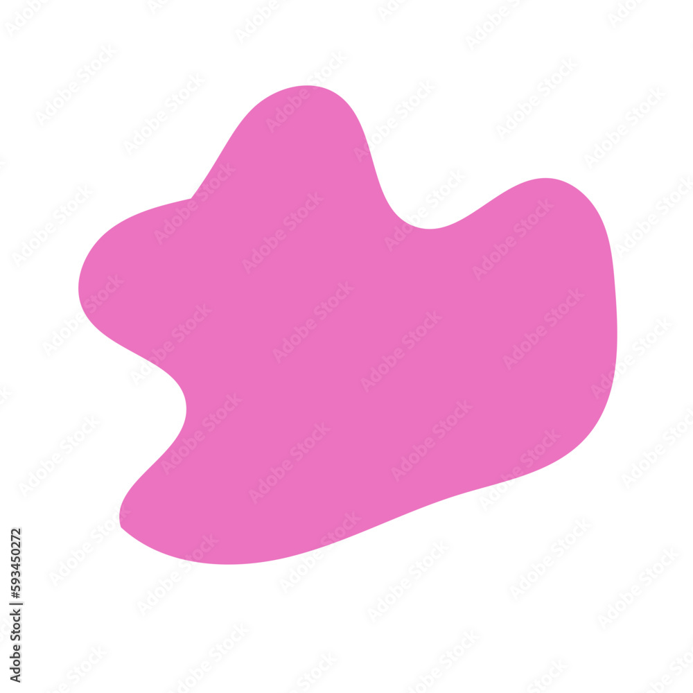 Pink Blob Abstract Shapes Vector