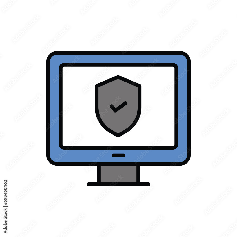 Security icon vector stock.