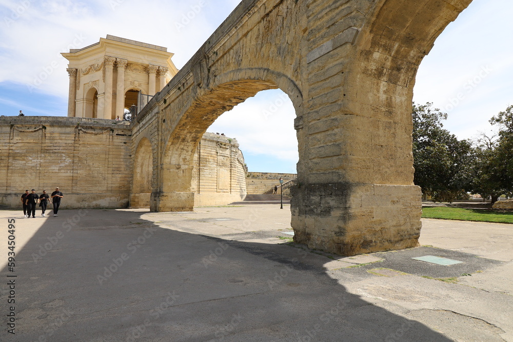 L'aqueduc Saint Clément, ville de Montpellier, département de l'Hérault, France