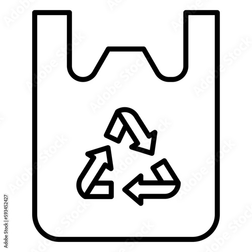 Illustration of Recyclable Plastic Bottle design Icon