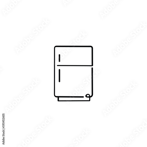 Fridge Line Style Icon Design