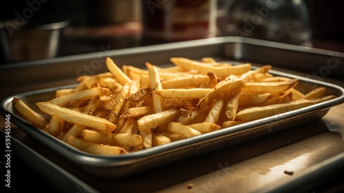   Up Close with Cajun-Style French Fries Generative Ai