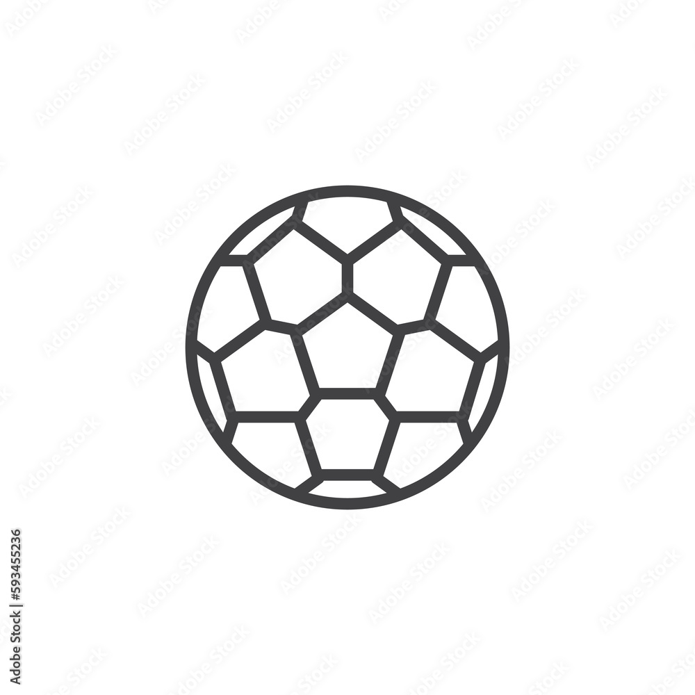 Soccer ball line icon Soccer ball line icon