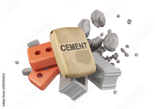 Fototapeta Naklejka Na Ścianę i Meble -  construction tools concept isolated on white	