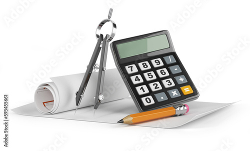 Fototapeta Naklejka Na Ścianę i Meble -  construction tools concept isolated on white	