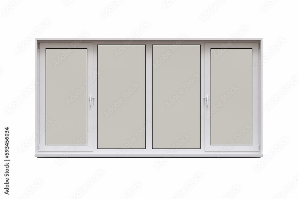 windows in the interior isolated on white background, 3D illustration, cg render windows in the interior isolated on white background, 3D illustration, cg render