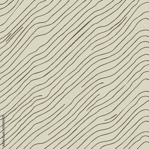 Seamless pattern with hand drawn texture. The diagonal freehand line is uneven. Monochrome background with simple lines