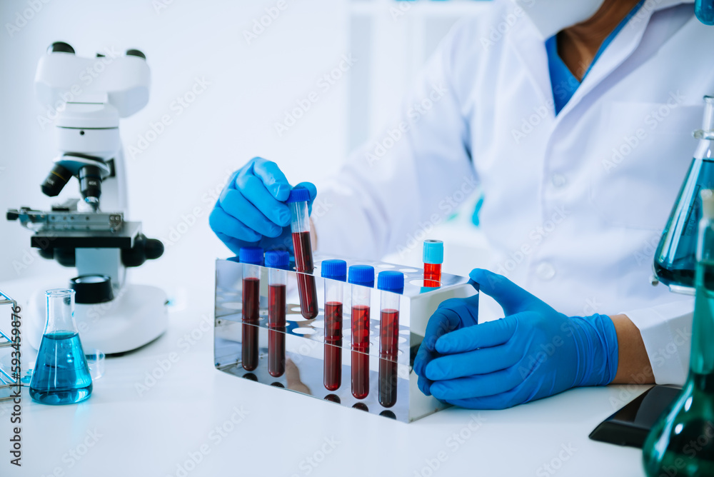 Test tubes in clinic, pharmacy and medical research laboratory and chemical substances. Test tubes in clinic, pharmacy and medical research laboratory and chemical substances.