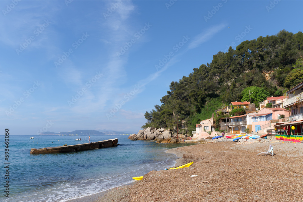Beach of Pin de Galle in the French Riviera Coast