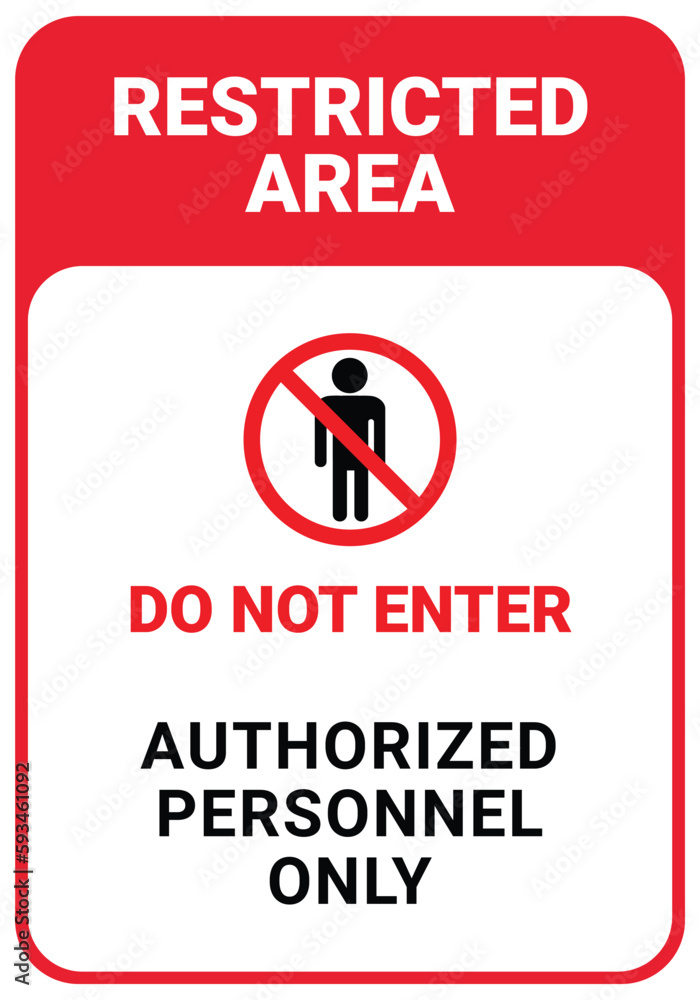 Free vector flat design do not enter sign design Free vector flat design do not enter sign design