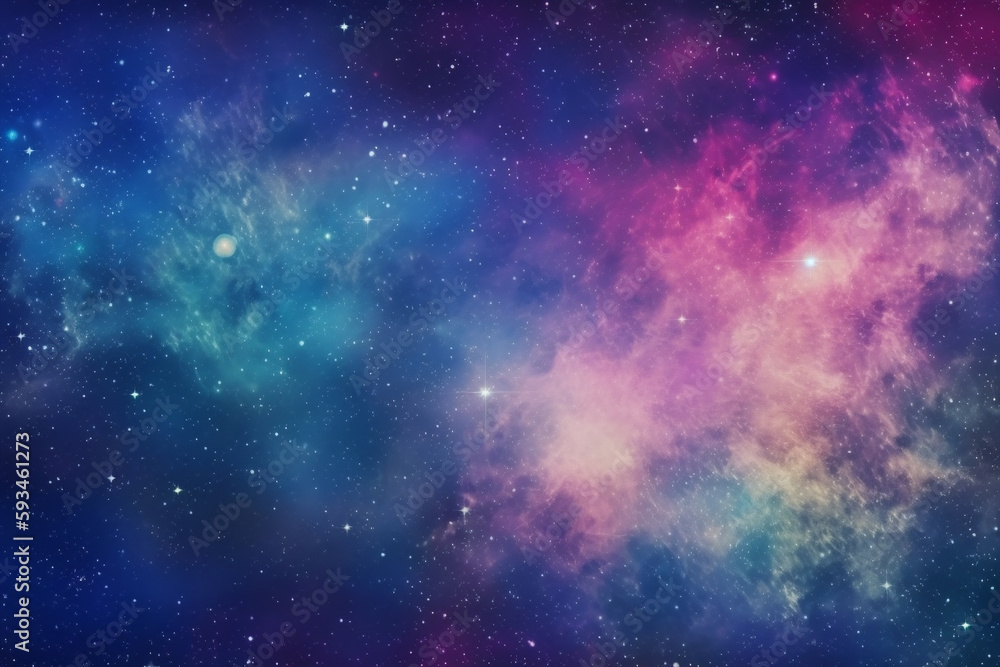 Galaxy Background. Ai generative - obrazy, fototapety, plakaty 