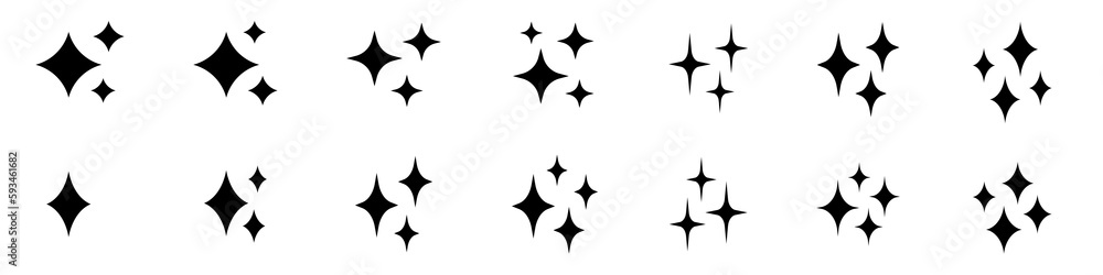 Shine icon, Clean star icon. Shine icon, Clean star icon.
