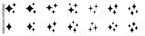 Shine icon  Clean star icon.