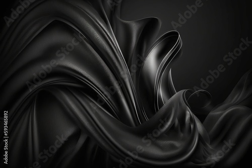 Black luxury fabric background