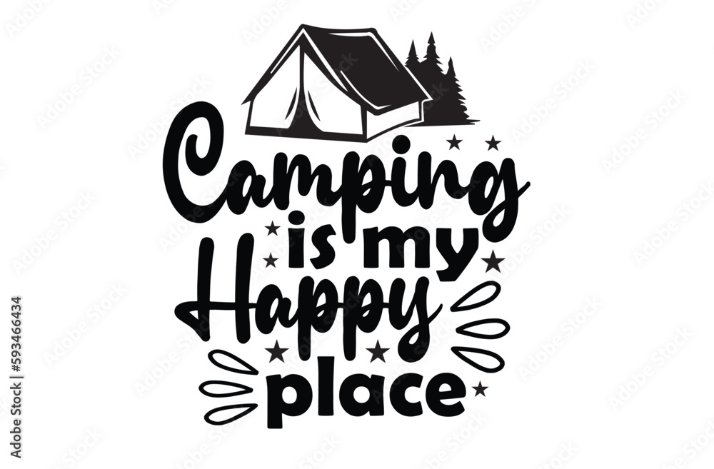 Camping svg t shirt design