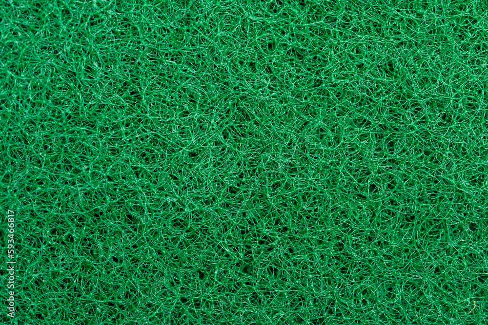 Fototapeta premium Piękne ciemne zielone tło struktura gąbki z bliska