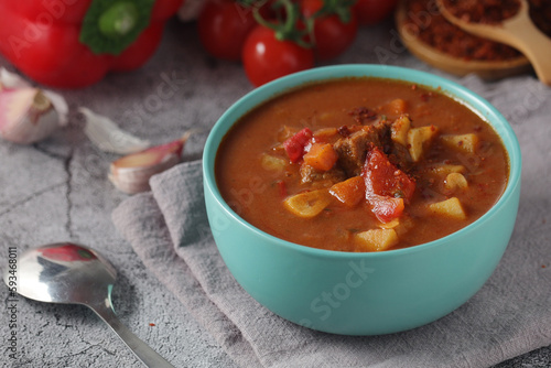 Traditional Hungarian meat stew - Goulash