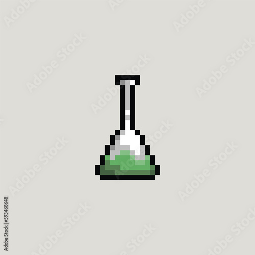 pixel art lab icon good for your project and game.
