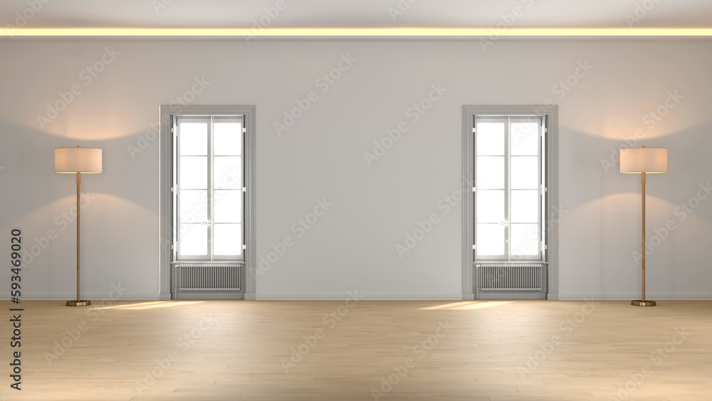 Fototapeta premium empty room with window