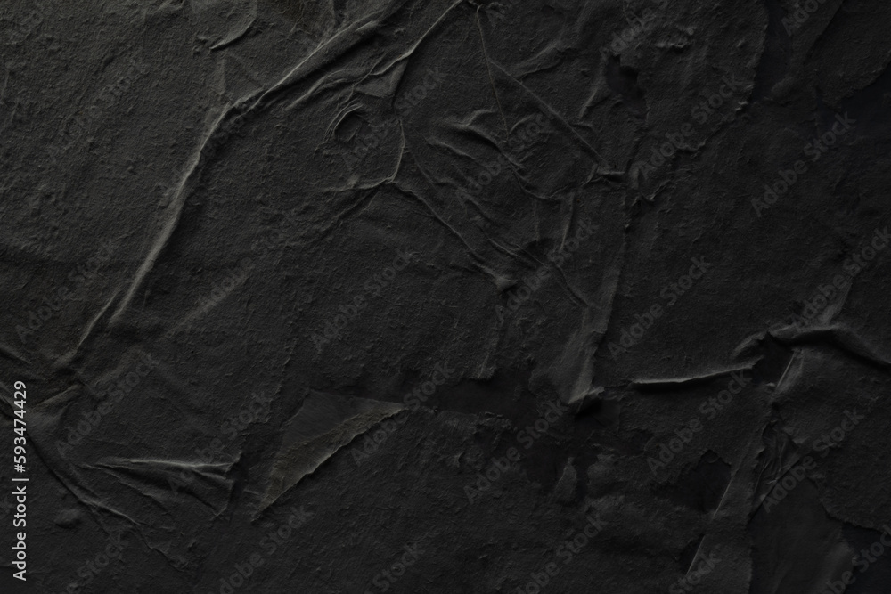 Black crumpled poster paper texture background Black crumpled poster paper texture background