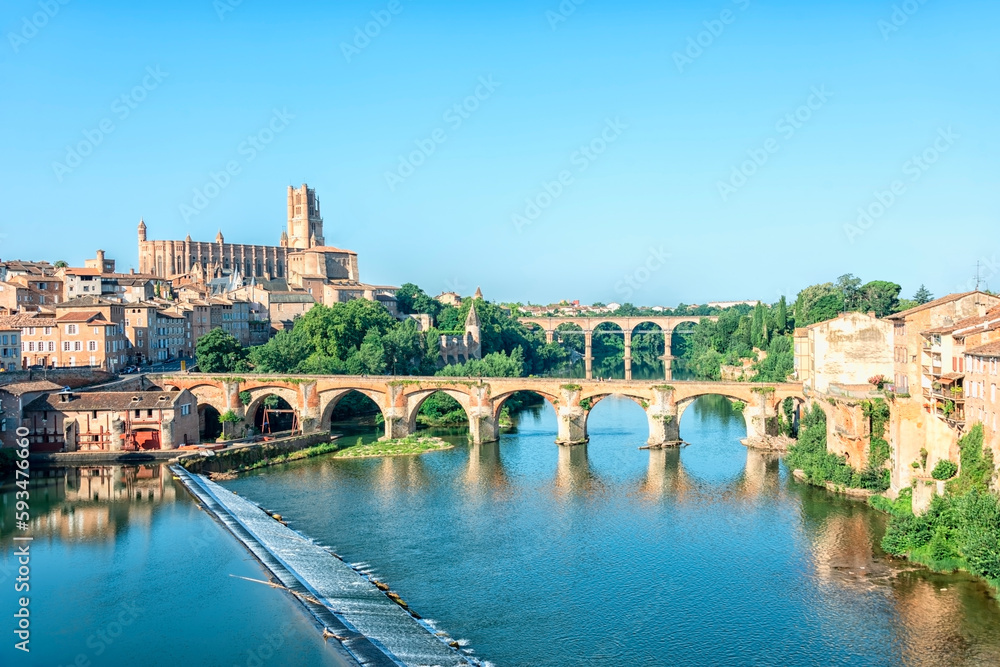 The city of Albi in the South of France