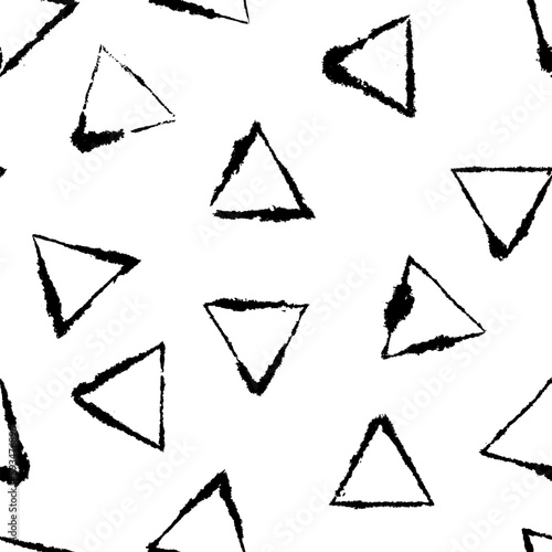 Light Inky Triangles Pattern on Blotting Paper